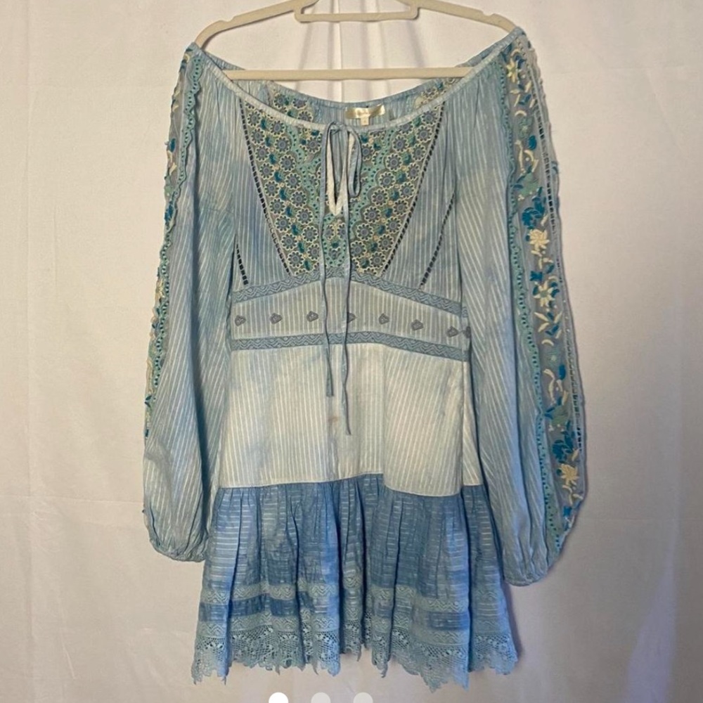 Loveshackfancy blue dress